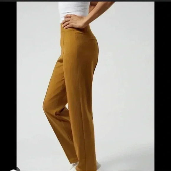 Athleta Eastbound Straight Pant Brass Yellow Sz‎ 6 - Picture 9 of 14